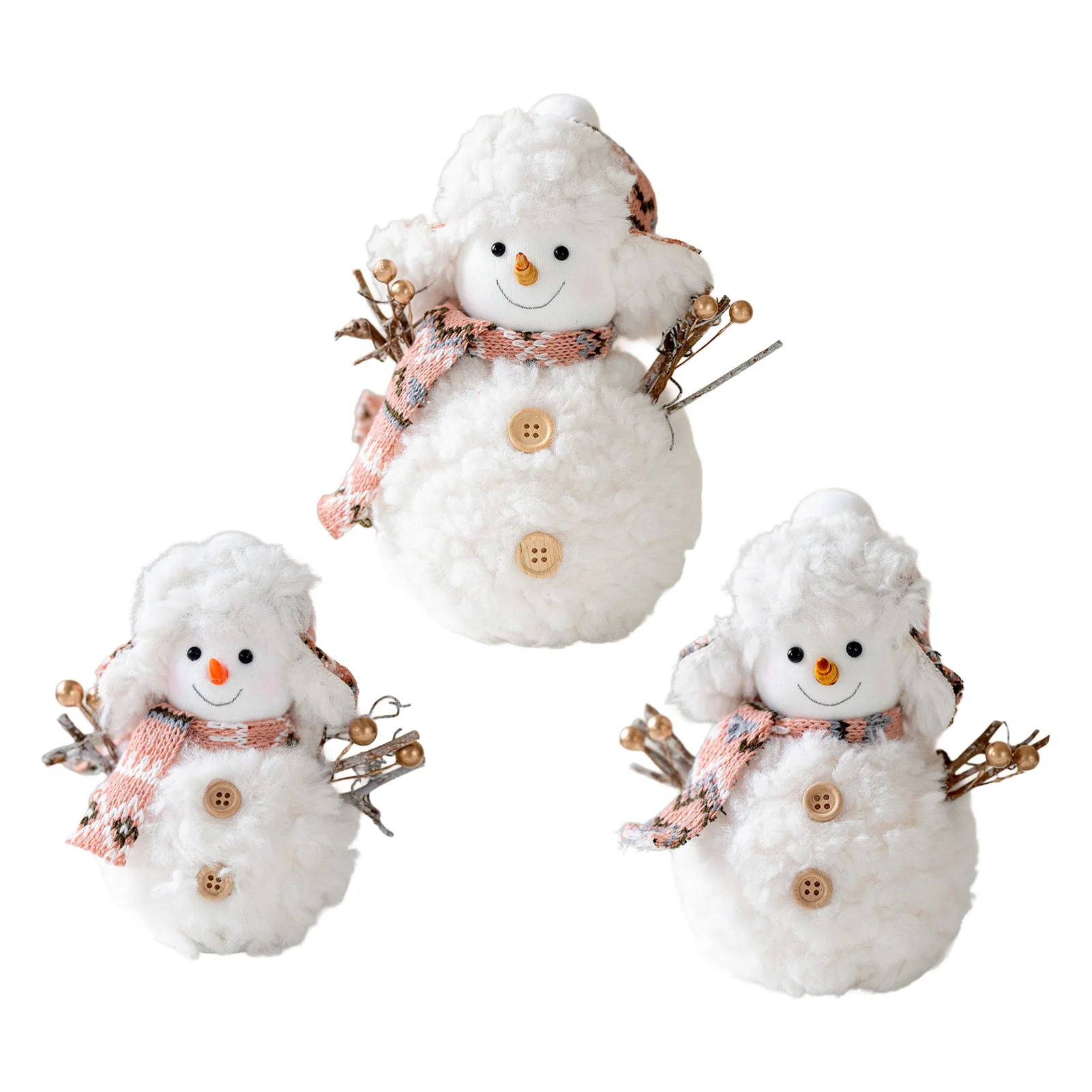 

ACRDDK Плюшевые снеговики 3 шт.