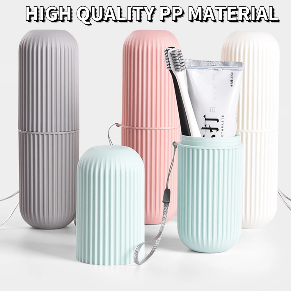 

Travel portable toothbrush toothpaste cup storage box household storage cup outdoor rack bathroom accessories bathroom organizer