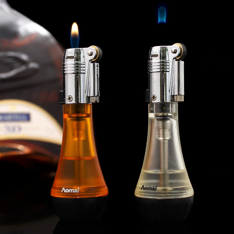 

AM Magic Orginal Flame Grinding Wheel Lighter Metal Butane Gas Flint Lighter Cigarette Lighter Smoking Accessories Ensendedores