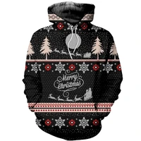 2021 new christmas essential hoodie zipper knit pattern men 3d printing casual unisex sweater harajuku pullover sportswear 33