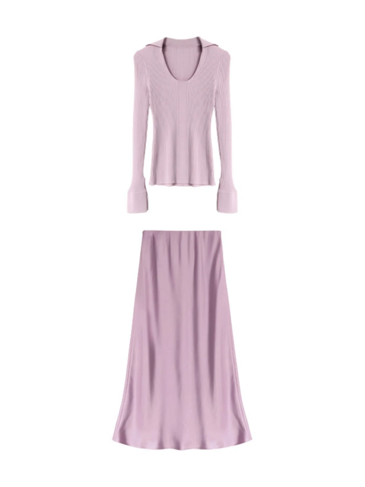 Тонкий облегающий трикотажный топ Zhao Lusi Высококачественные Универсальные