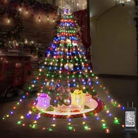 outdoor christmas decorations star lights 350 led 8 modes string light plug in wire waterproof light for home xmas tree outside