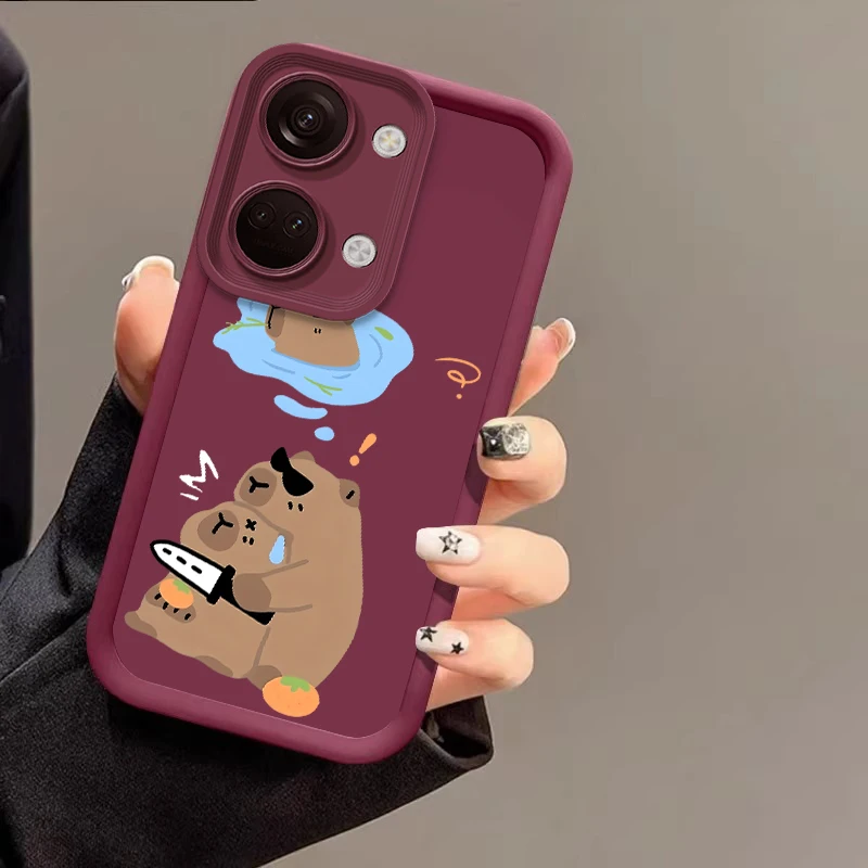 Милый коричневый плюшевый мишка для OnePlus Nord 2 3 4 N30 5G Onep lus 12 11 8T CE Lite 5 11R 10R