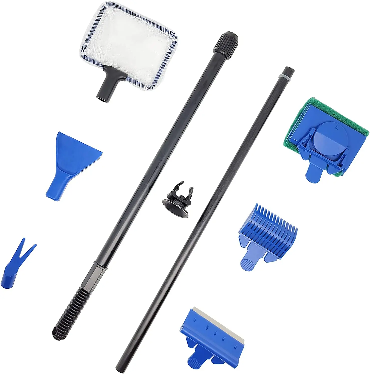 

Набор инструментов для очистки аквариума 5 в 1, губчатая щетка для чистки рыбной сети, набор инструментов для очистки стекла
