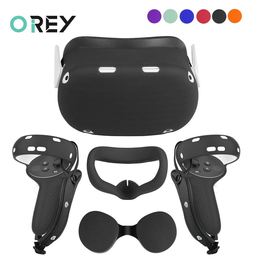 Силиконовый защитный чехол-накладка для Oculus Quest 2 аксессуары VR гарнитуры головы