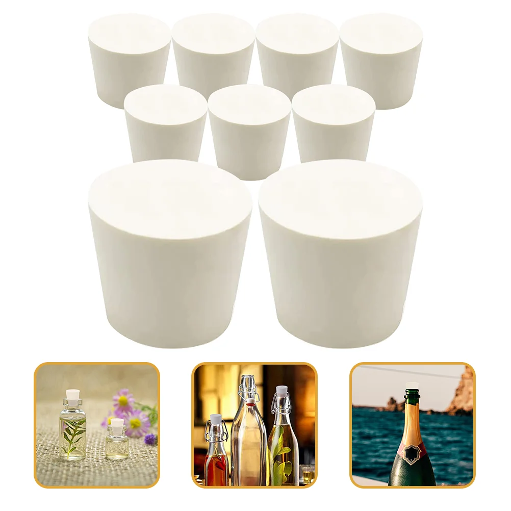 

9Pcs Portable Reusable Daily Use Compact Daily Use Rubber Plug Rubber Plug Seal Accessory for Jug Home Daily