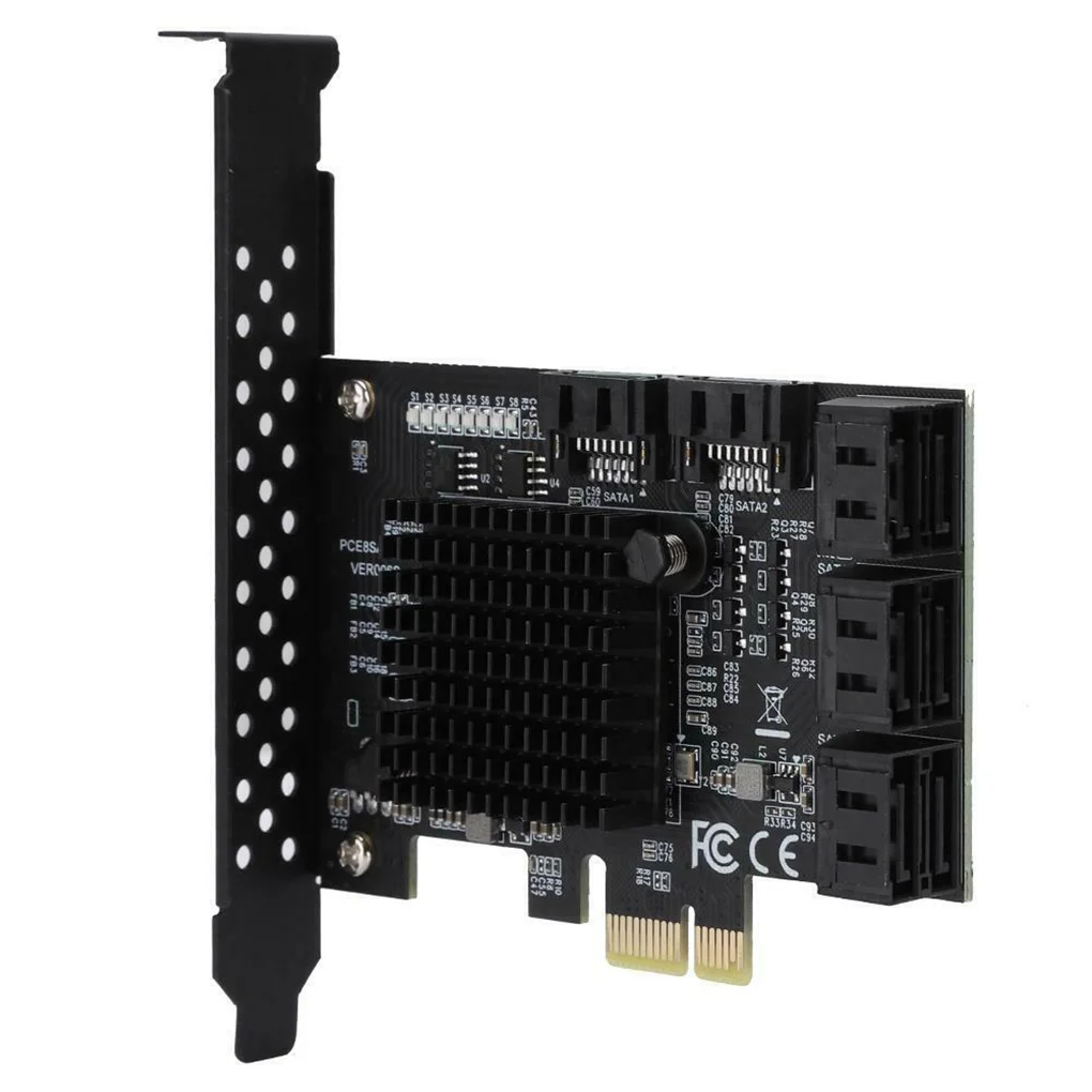 

SATA Expansion Card PCI-E Ix 8-port SATA 3 0 Expansion Board with 6Gpbs Transmission Speed