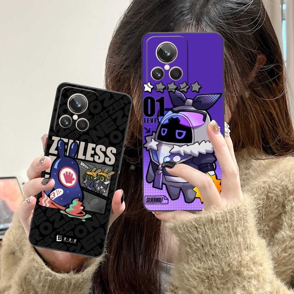 Zenless Zone Zero Bangboo Mobile Phone Case for Realme GT 2 9i 8i 7i Pro X50 X2 C35 C21 C20 C11 C3 Black Soft Cover Shell