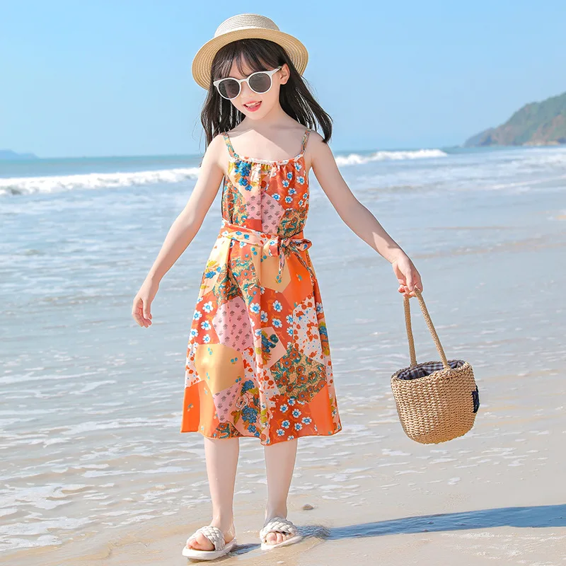 Одинаковые Семейные наряды летнее пляжное платье с цветочным рисунком хлопковая