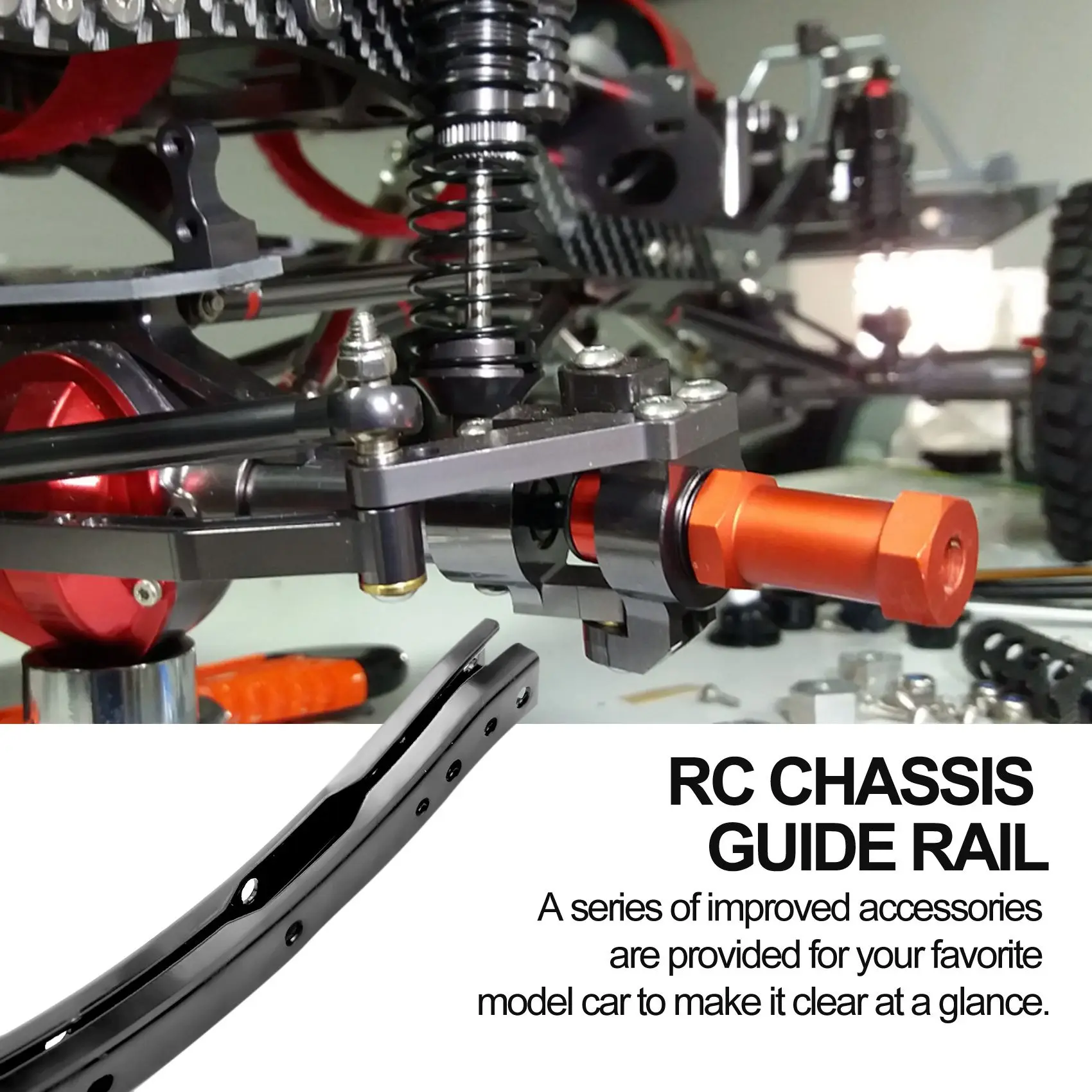 2 шт./комплект стальные направляющие для осевого каркаса SCX10 90027 II 90046 90047