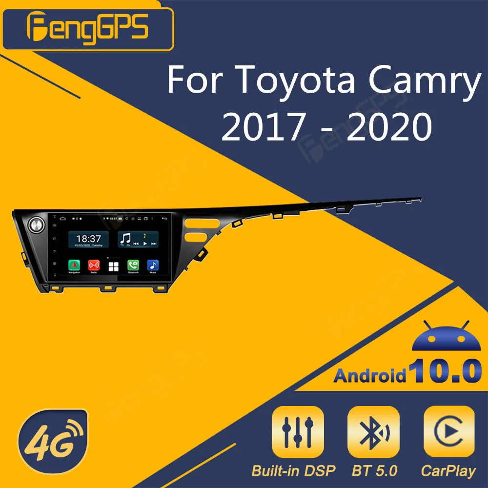 

For Toyota Camry 2017 - 2020 Android Car Radio 2Din Stereo Receiver Autoradio Multimedia Player GPS Navi Head Unit Screen