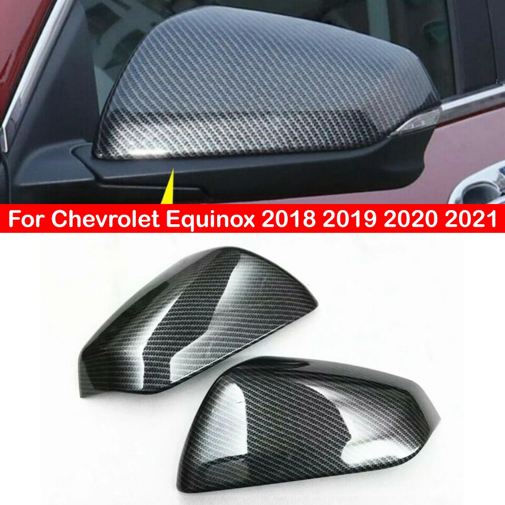 

Для Chevrolet Equinox 2018 2019 2020 2021, крышка бокового зеркала заднего вида, наклейка на крыло, крышка, внешняя дверная отделка, отделка из углеродного волокна