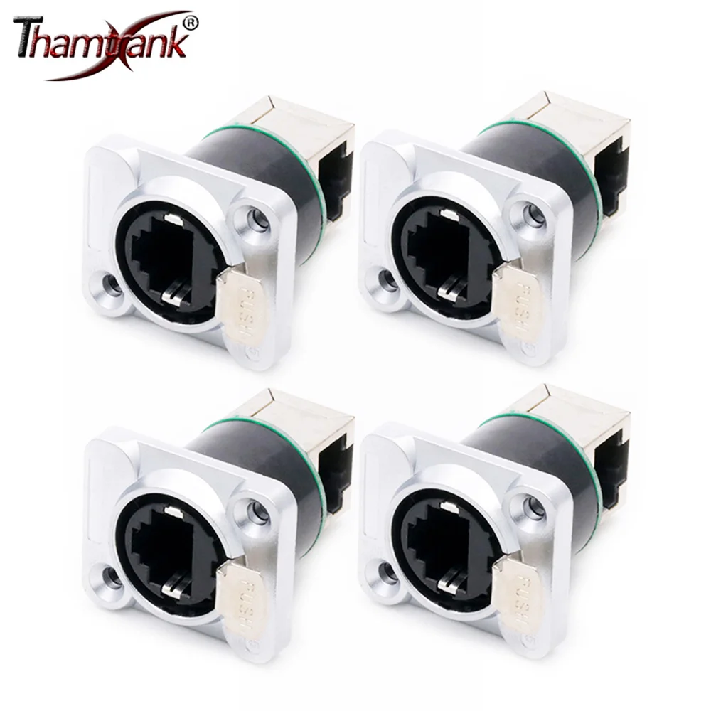 

50 шт. печатная плата RJ45 щит Ethernet сетевой разъем 8p8c гнездо для платы компьютера панель крепление шасси серебро