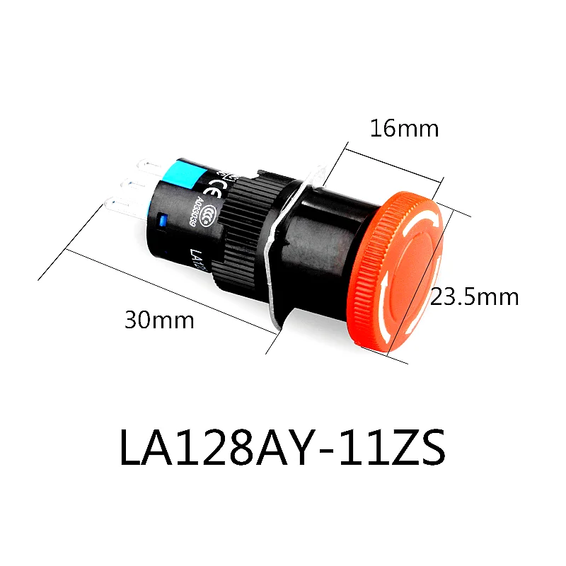 

Переключатель аварийной остановки La16-11zs 3A 220V