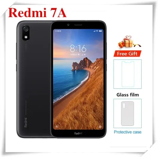 

Смартфон Xiaomi Redmi 7A, восемь ядер, экран 439 дюйма, 3 ГБ + 32 ГБ