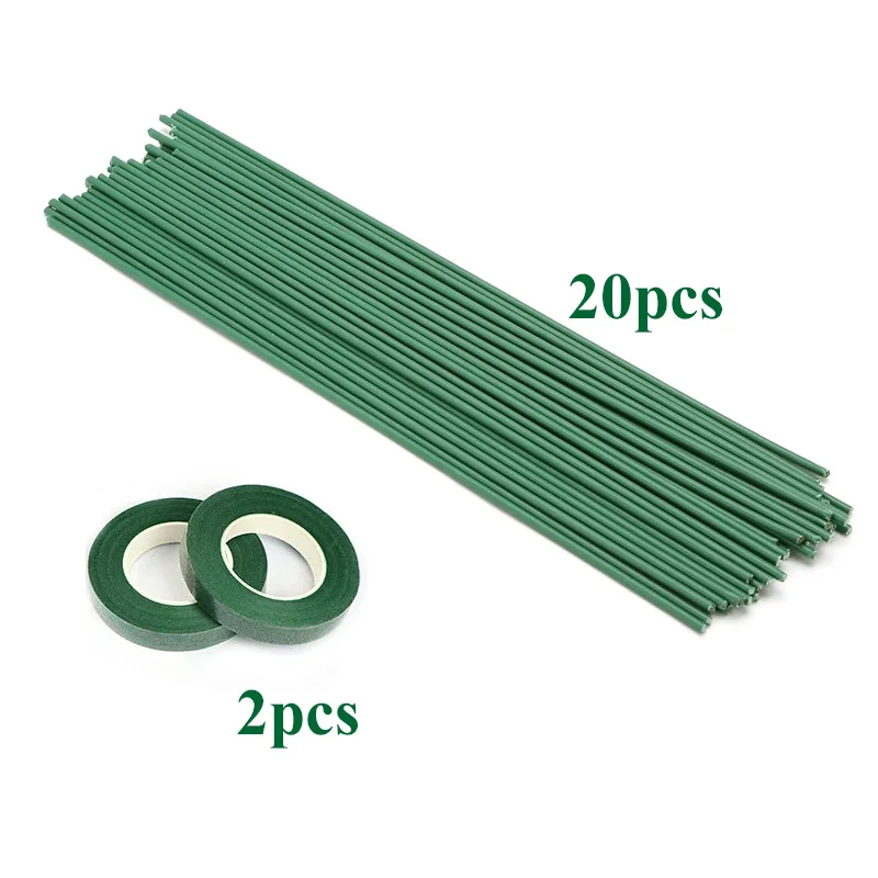 

Зеленые металлические стебли для искусственных цветов Zxiixz 20-100 шт.