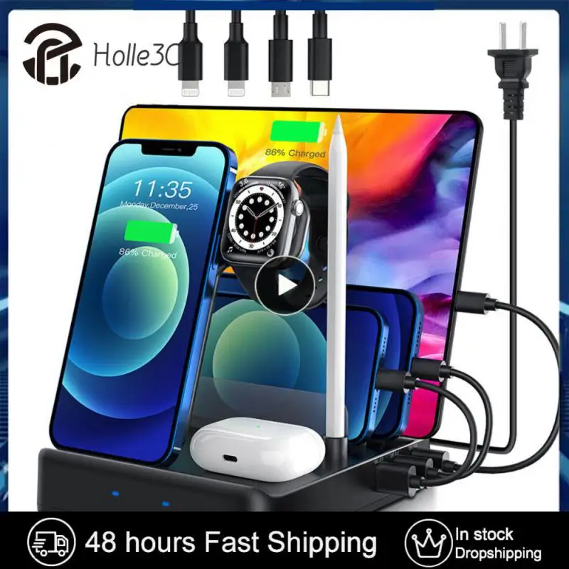 

Advanced Charging Dock Quick Magnetic Chargers Watch Headset 7-in-1 Pad Universal Phone Holder Wireless Charger Induction Qi