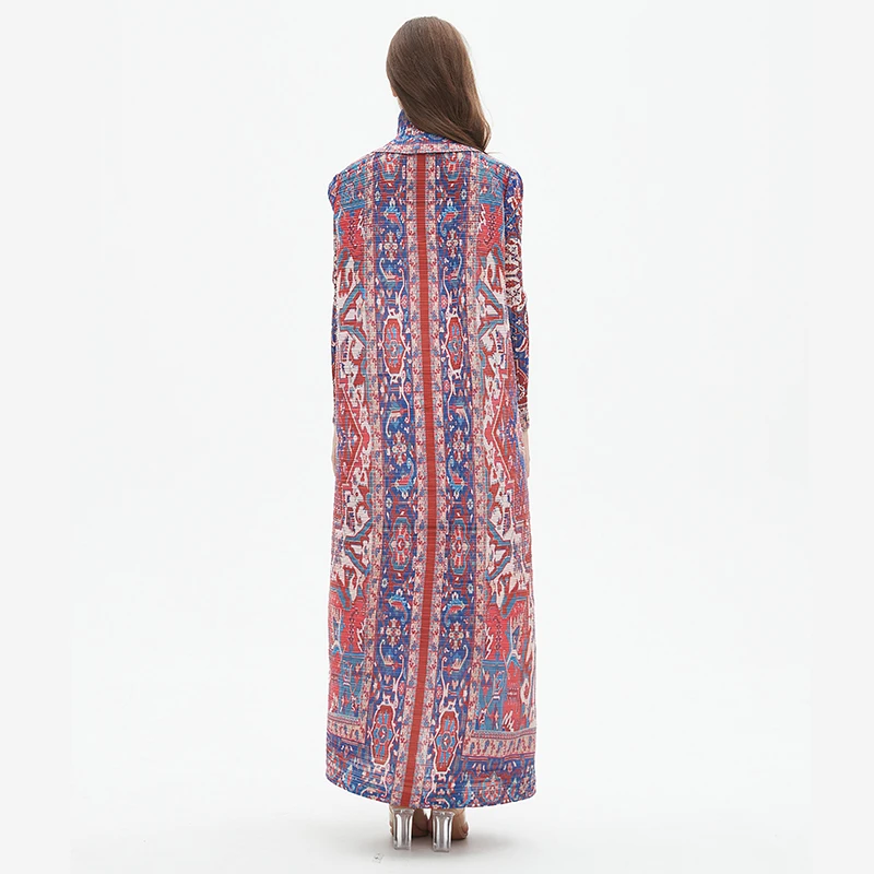 Женское Плиссированное пальто с длинным рукавом оригинальный дизайнерский