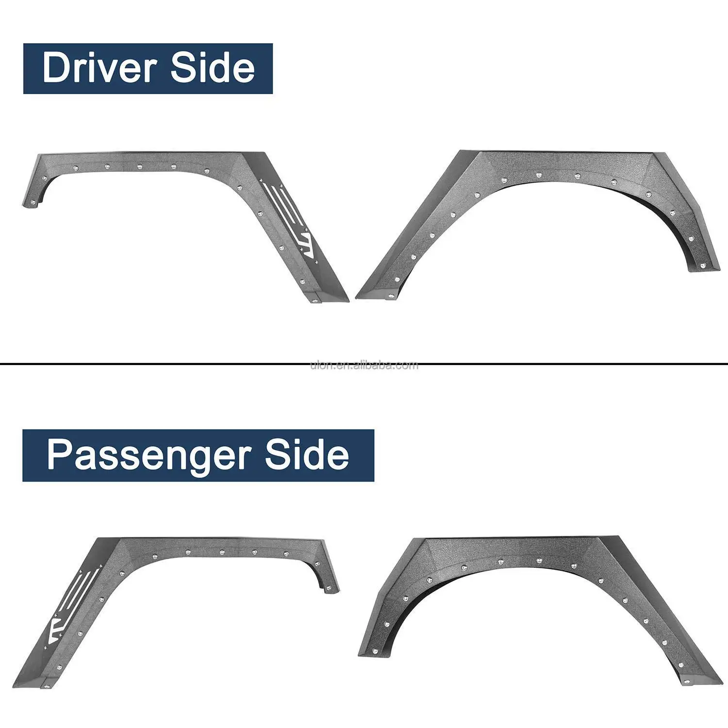Расширители передних и задних крыльев JK подходят для Jeep Wrangler на 2/4 двери 2007-2018 гг.