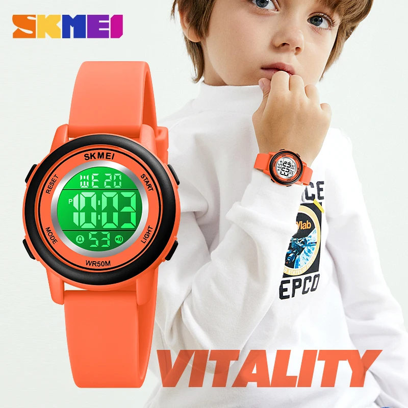 Kids Watches Fashion Luxury Brand SKMEI Children Watch Chrono Digital Wristwatch Led Light Sport Boys And Girls Clock For Gift