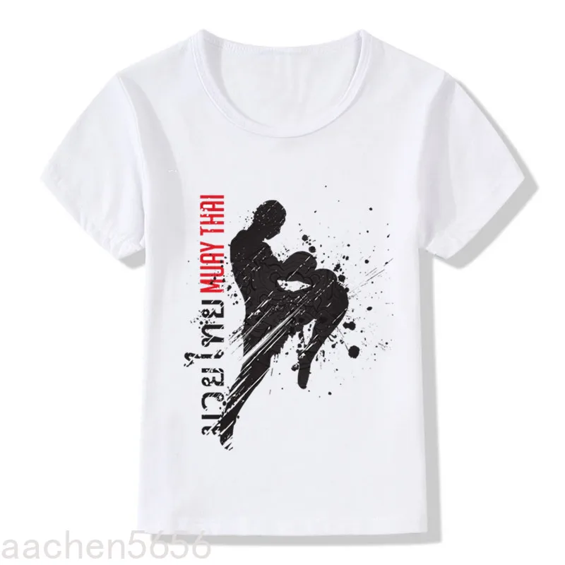 Ultimate Fighting Muay Thai Hardcore Print Children T-Shirts Kids Casual Clothes Boys Girls Fashion Tops Tees,Drop Ship