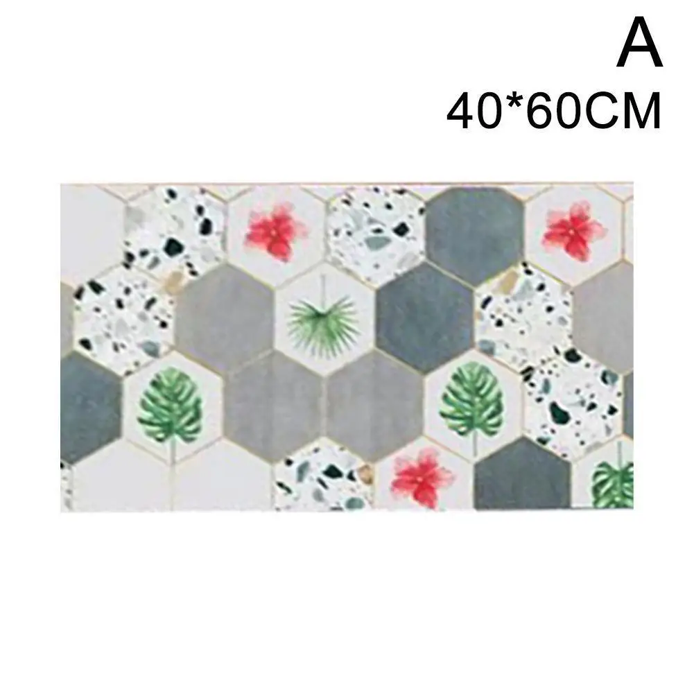 

Kitchen Long Floor Mat Water Absorbent Floor Mat Quick Waterproof Room Bathroom Washable Carpet Anti-Slip Dry Living Corrid U1Q3