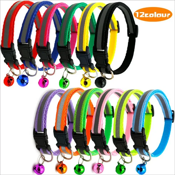 Pet Accessories Dog Collar Supplies Cat Puppy Stuff Reflective Sticker Cloth Luminous Mascotas Perros | Дом и сад