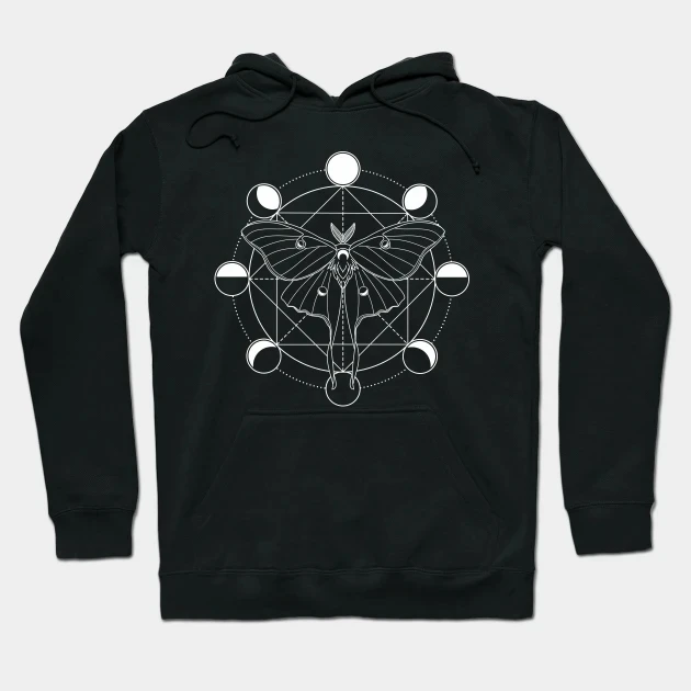 

Moon Phase Luna Moth DIY Hoodies Graphic Sweatshirts Ladies Y2k Long Sleeves Unisex M-5XL