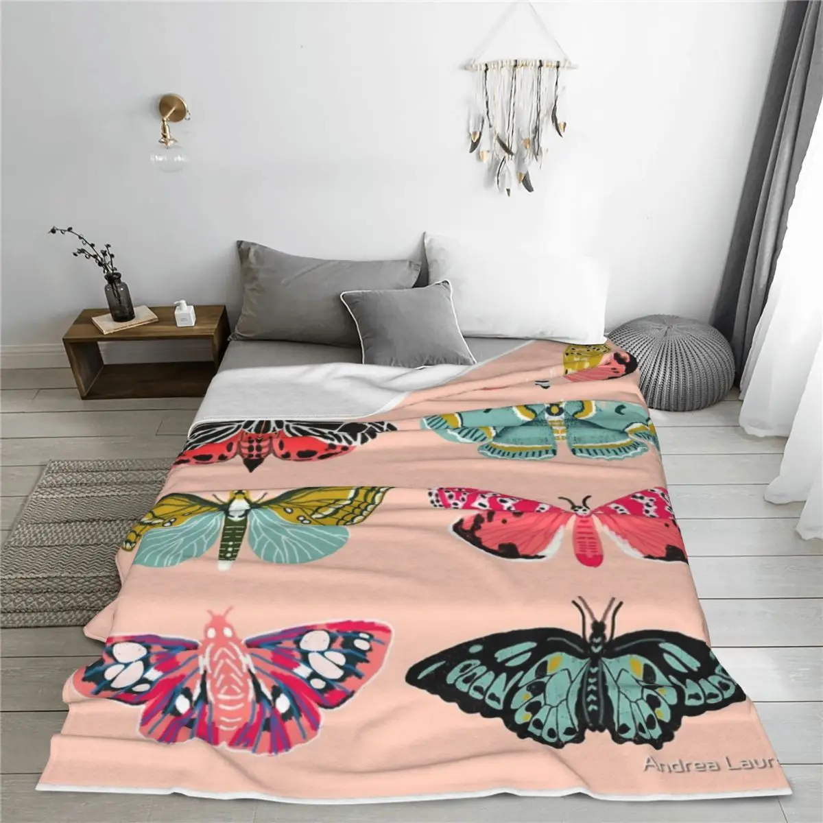 Покрывало Lepidoptery № 1 от Andrea Lauren покрывало на кровать толстые пушистые мягкие