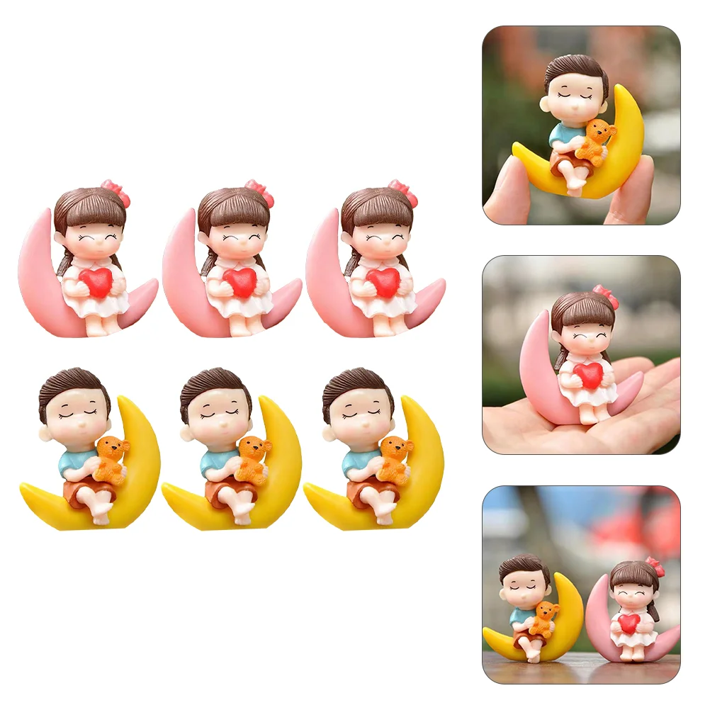 6 шт. свадебные украшения принадлежности для торта украшение Lovley скульптуры