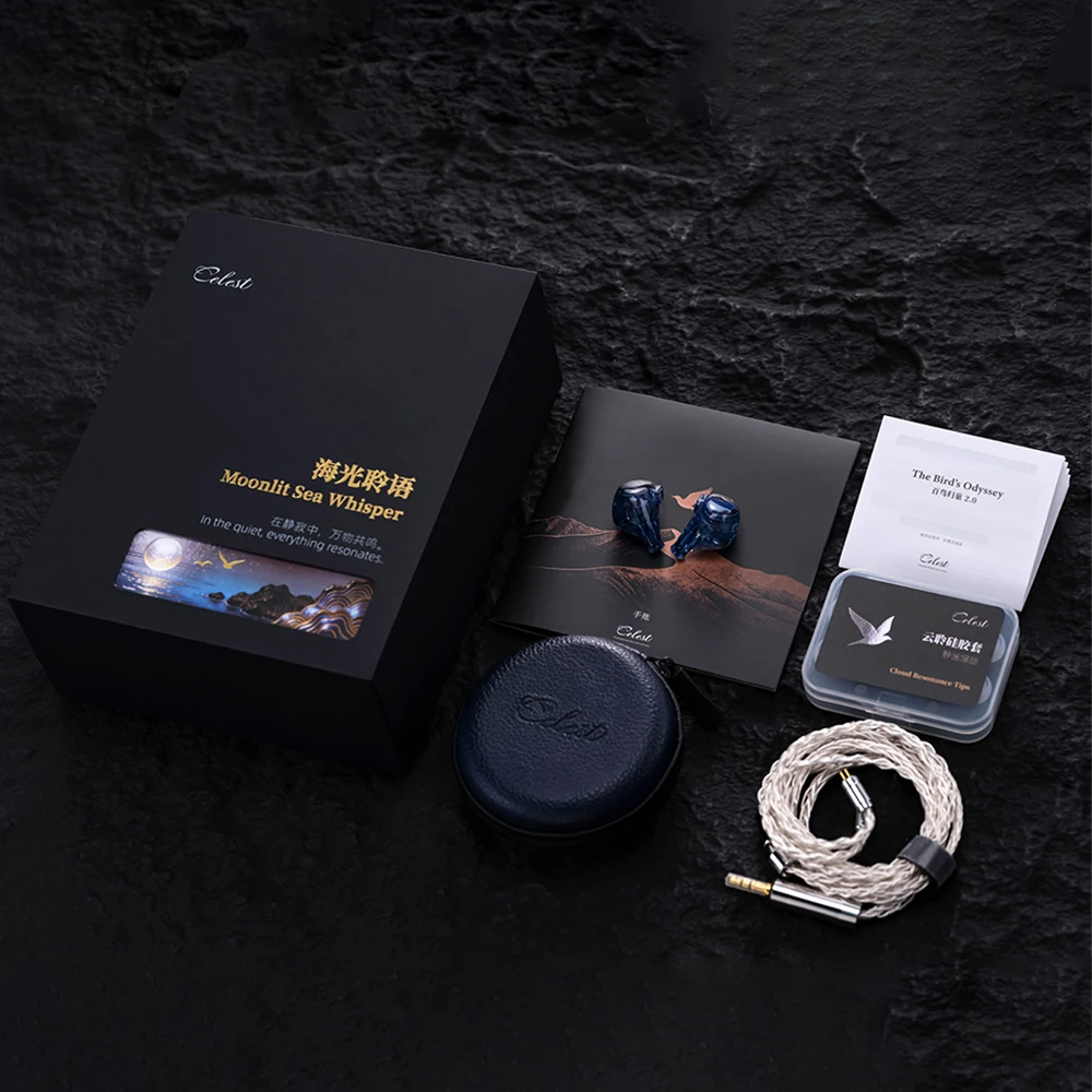 Наушники-мониторы Celest PhoenixCall 2.0 HiFi In-Ear Monitor (IEM) с гибридной конфигурацией 2DD 2BA 2FPD и кабелем 5N с серебряным покрытием, разъемы 3.5 мм и 4.4 мм (art.: 3920da9be1ede) - 3920da9be1ede