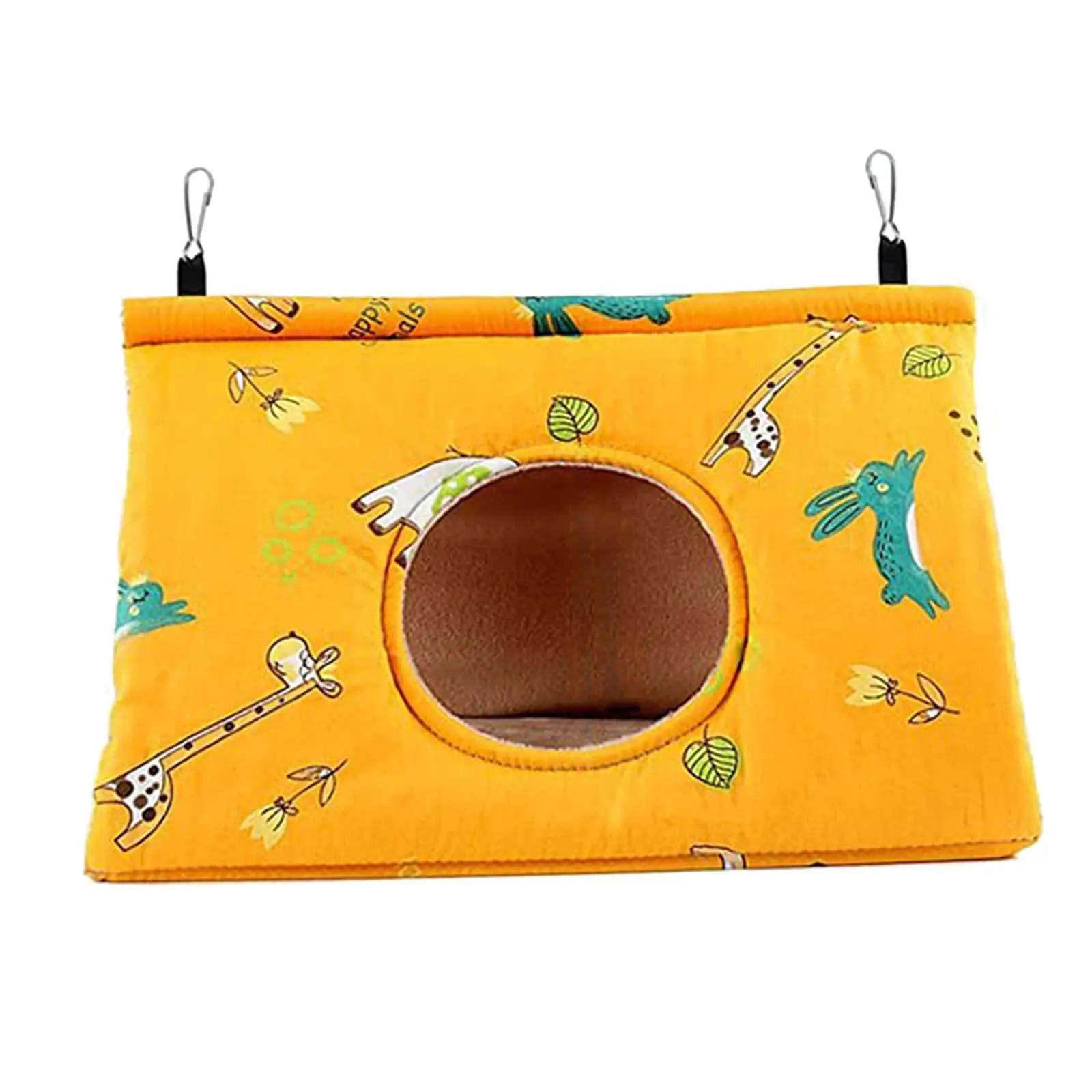 Peony Parrot Hammock Bird Nest Winter Warm Bird Nest House Plush Birds Hideaway Sleeping Bed for Parakeet Cockatiels