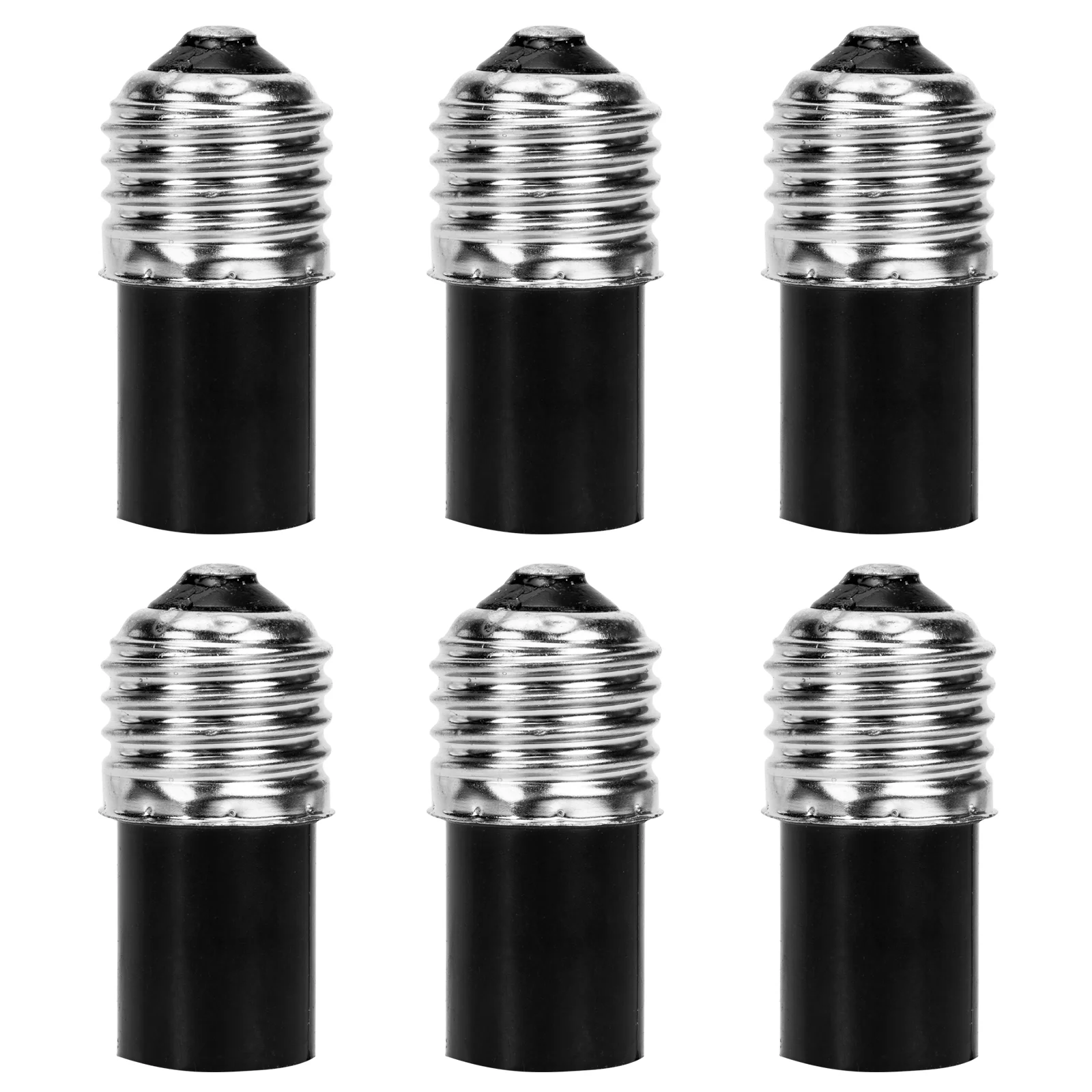 6pcs Light Socket Adapters Durable Bulb Converter Light Bulb Base Converter E27 To E12 Socket Adapter
