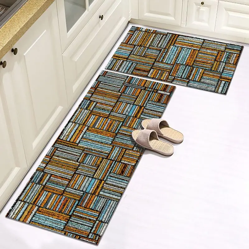 

Kitchen Mat Entrance Doormat Bathroom Anti-slip Floormat Hallway Living Room Parlor Decor Carpet Bedroom Balcony Long Rug