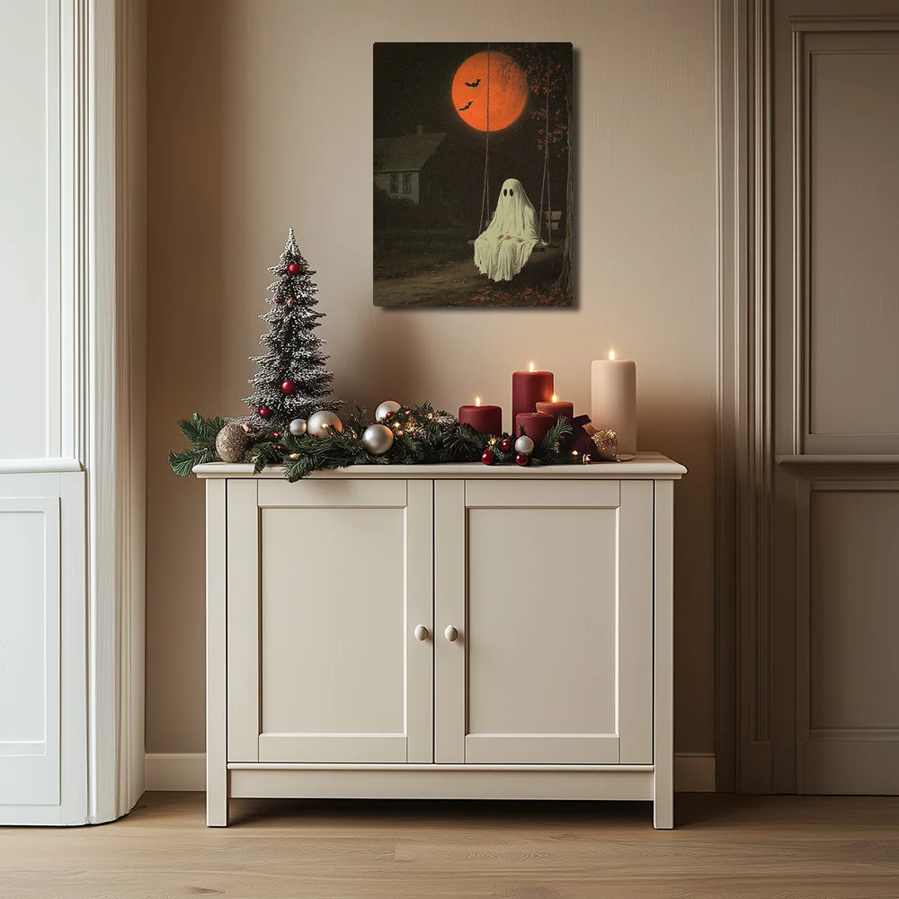 1 шт. картина на холсте Хэллоуин призраки нужны тихие моменты слишком современное