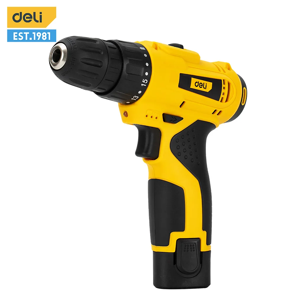 Аккумуляторная дрель DELI 12 В, Электрическая отвертка с литий-ионным аккумулятором, перезаряжаемая дрель, миниатюрные беспроводные электроинструменты для дома