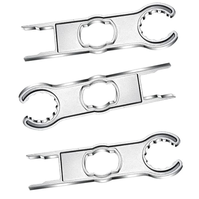 

3Piece Metal Connector Tool Wrench Wrench Component Pv Solar Tool Suit DIY Connector Wrench Special Installation Silver