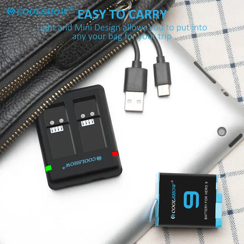 Аккумулятор 1800 мАч для фотоаппарата аксессуары фотоаппарата/для Gopro Hero 10