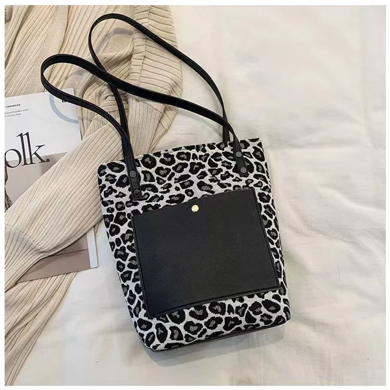 

High-end women's bags, Western style, leopard print, large-capacity, large-capacity bags, women's today's new casual shoulder ba