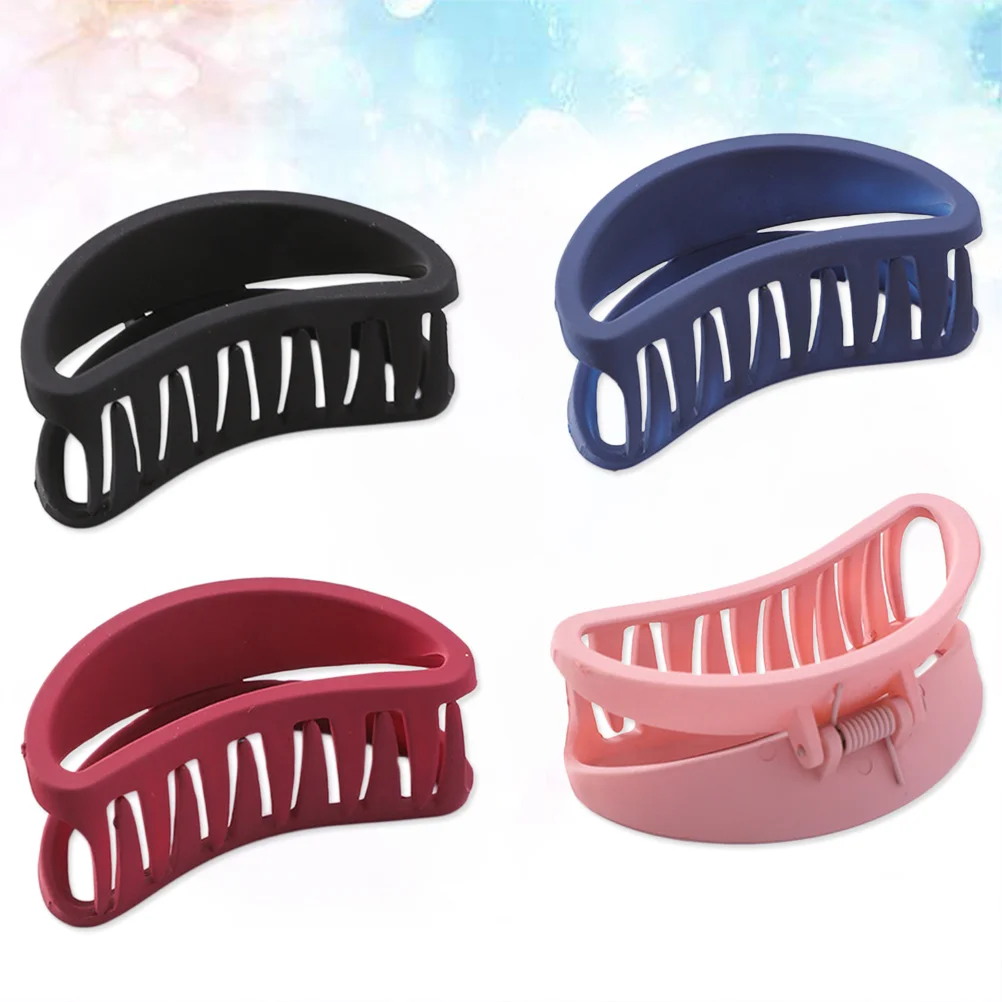 

4 Pcs Girl Claw Clips Hair Girls Pins Women Claws Chunky Jaw Accessories Simple Versatile