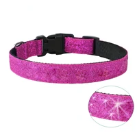 atuban dog collars adjustable sparkle nylon puppy collars in a variety of fashionable colors for small to medium dogs