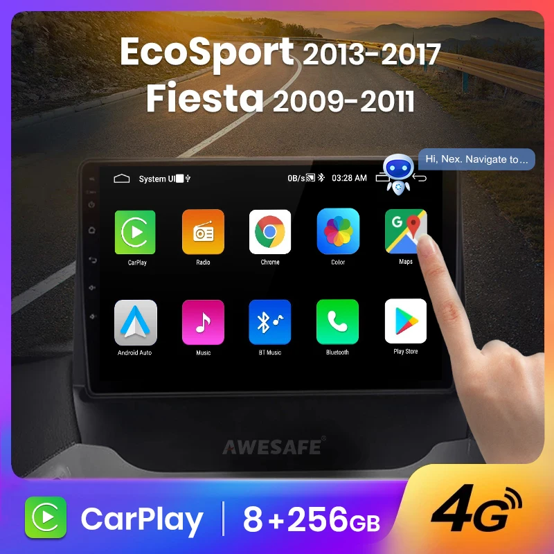 Автомагнитола AWESAFE PX9s 8 + 128 ГБ android для Ford EcoSport 2013-2017 / Fiesta MK7 2009-2011 | Автомобили и