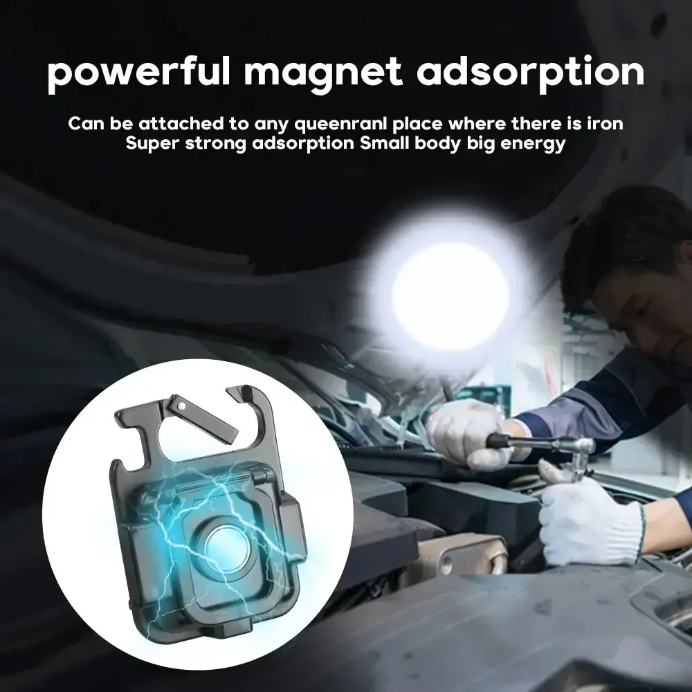 Миниатюрный Светодиодный Фонарик С Брелком Многофункциональные Портативные