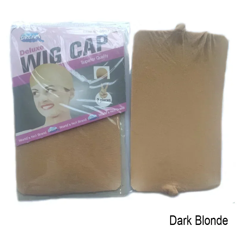400 шт. (18 упаковок) НОВАЯ бежевая шапочка для парика Deluxe Dream 2 шт./упак. эластичная