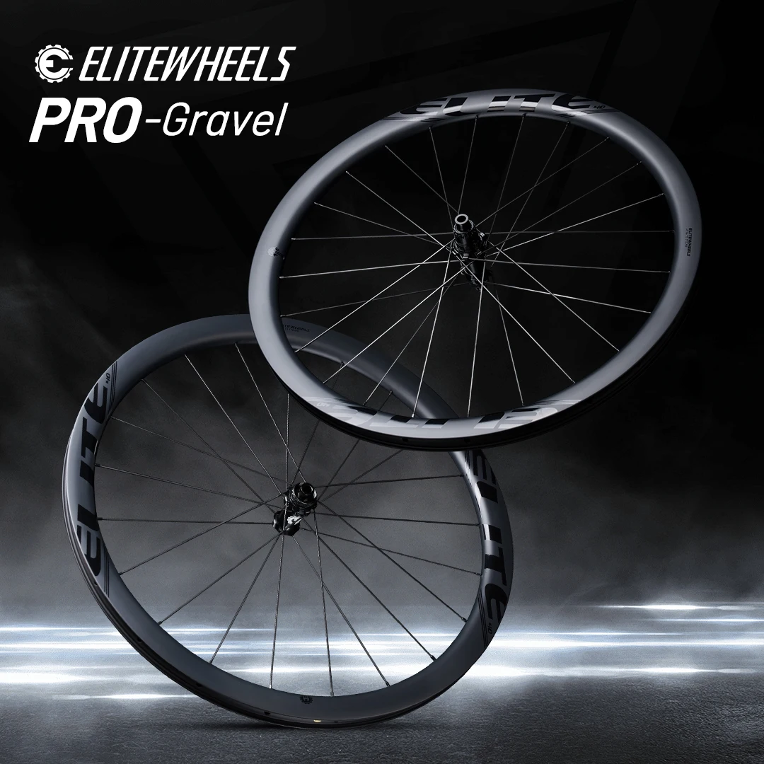 ELITEWHEELS PRO GRAVEL 700C Карбоновая колесная пара внутренний 24 мм дисковый тормоз с