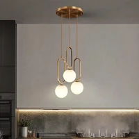 nordic luxury glass ball chandeliers for home living room decor pendant lights restaurant bedroom brass e14 bar hanging lamp