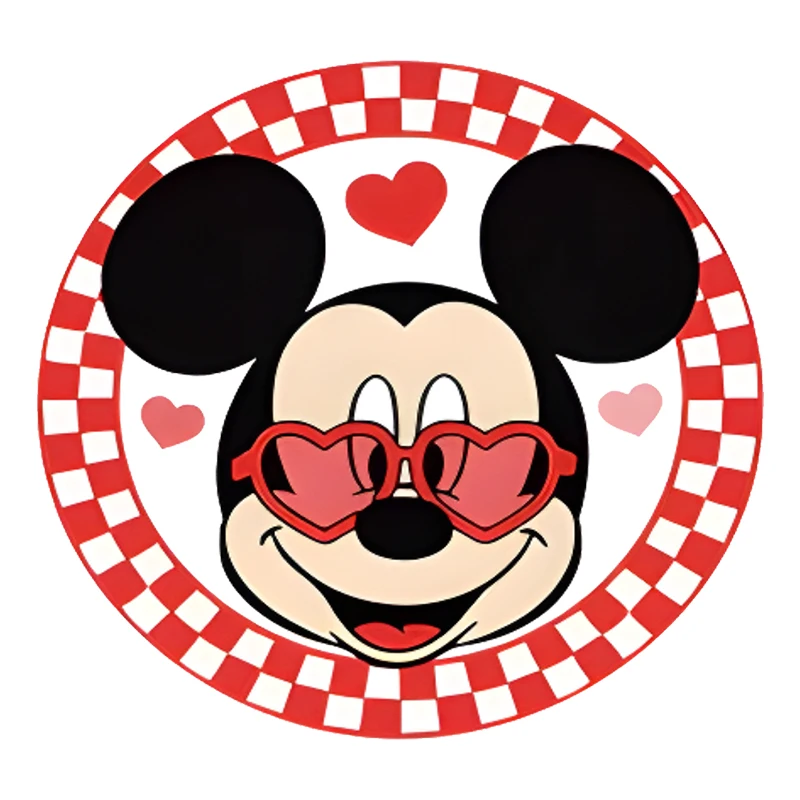 Термопереносные наклейки с Микки на День святого Валентина для одежды виниловые