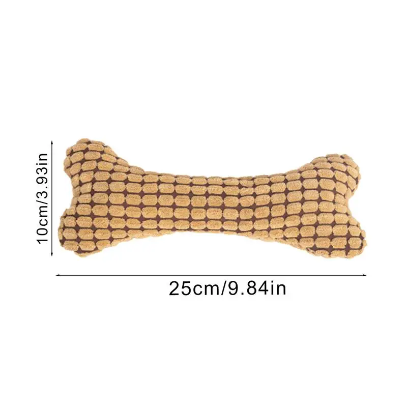 Писклявая плюшевая игрушка для собак мягкая костяная жевательная Функция