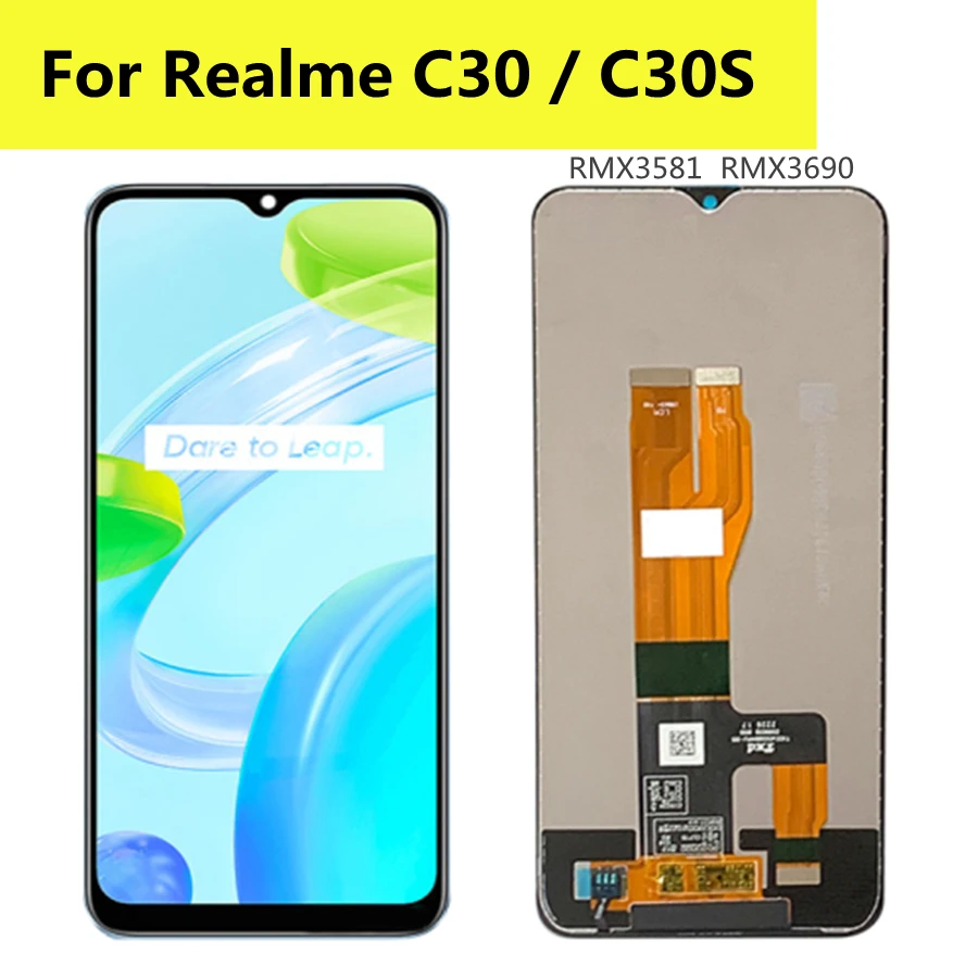 

ЖК-дисплей 6,5 дюйма для OPPO Realme C30 RMX3581, сенсорный экран для Realme C30s C30S, сменный ЖК-экран