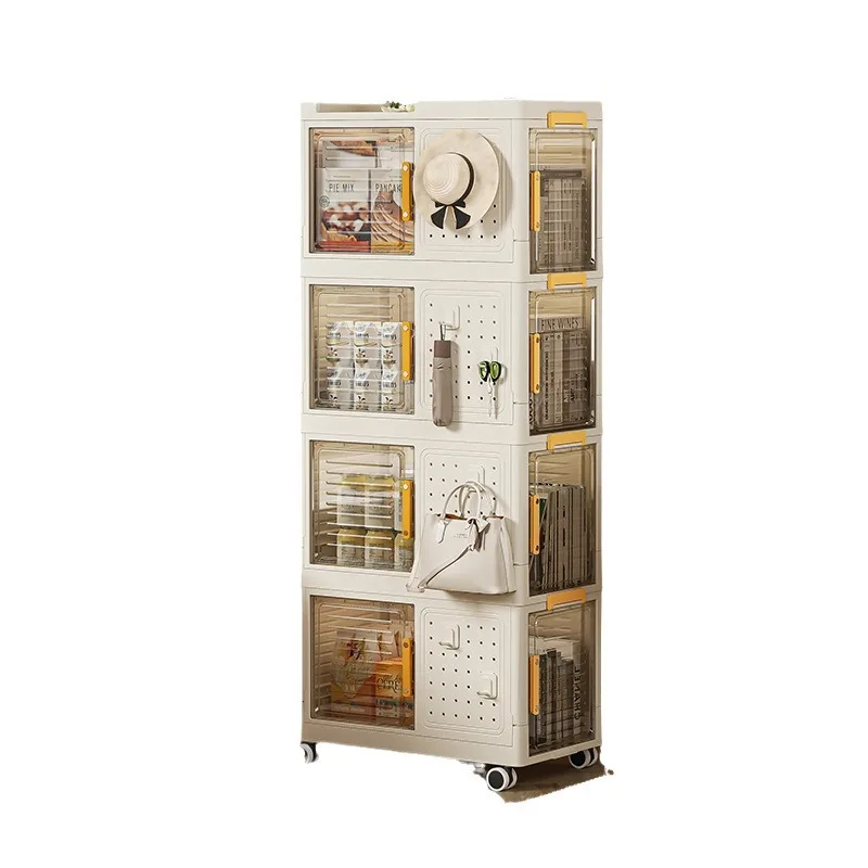 Складной складной ящик для хранения бытовые складные контейнеры с колесами и